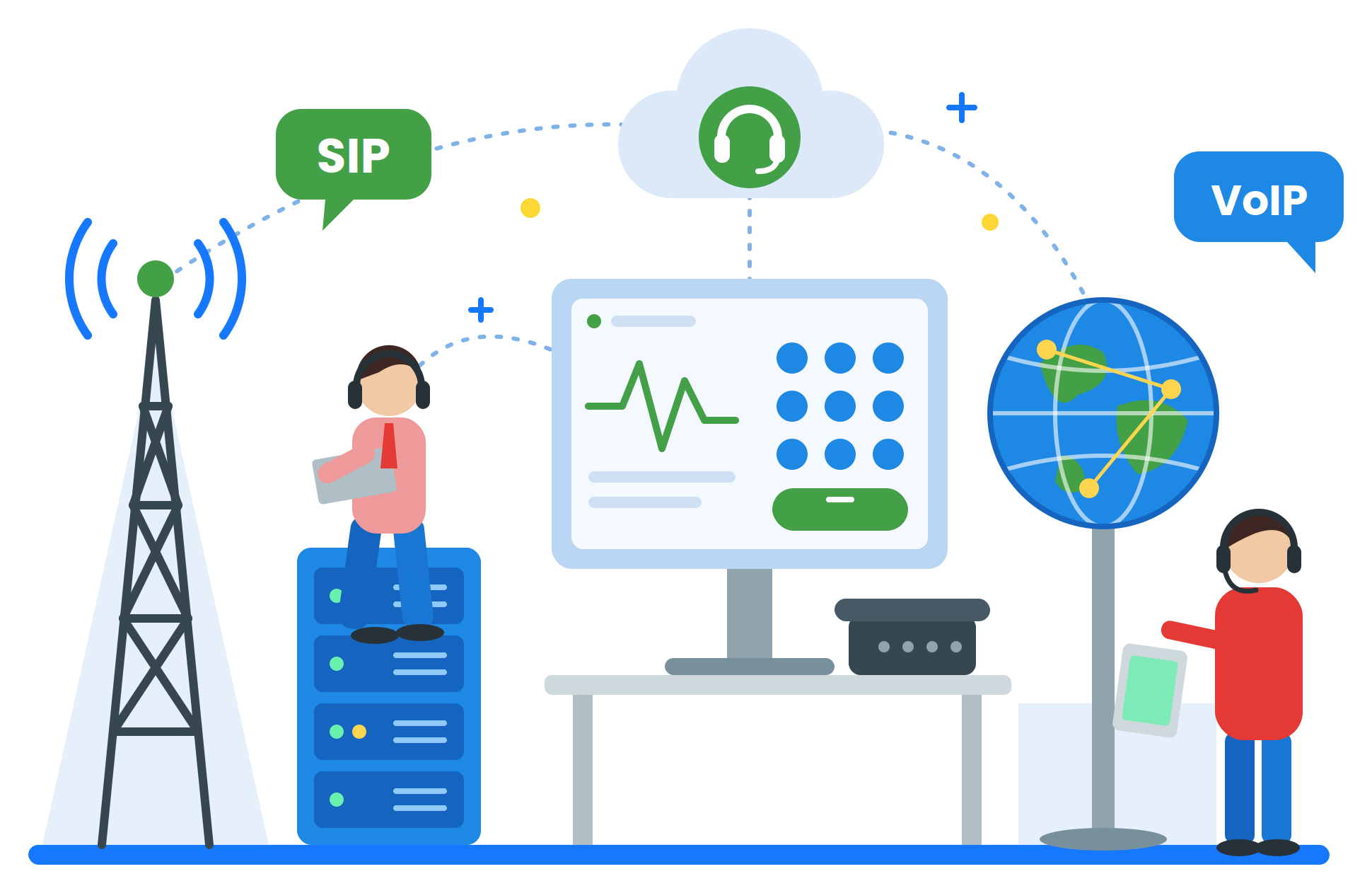 telecom sip illustration